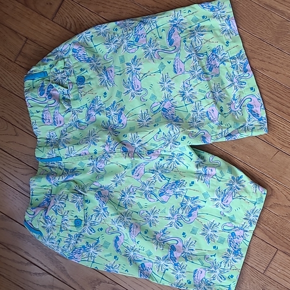 Extreme 80s Cotton Tropical Retro Shorts Mens L - Picture 2 of 4